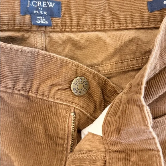 J. Crew Flex Corduroy Pants in Green and Brown slim 31/30 - Picture 5 of 6